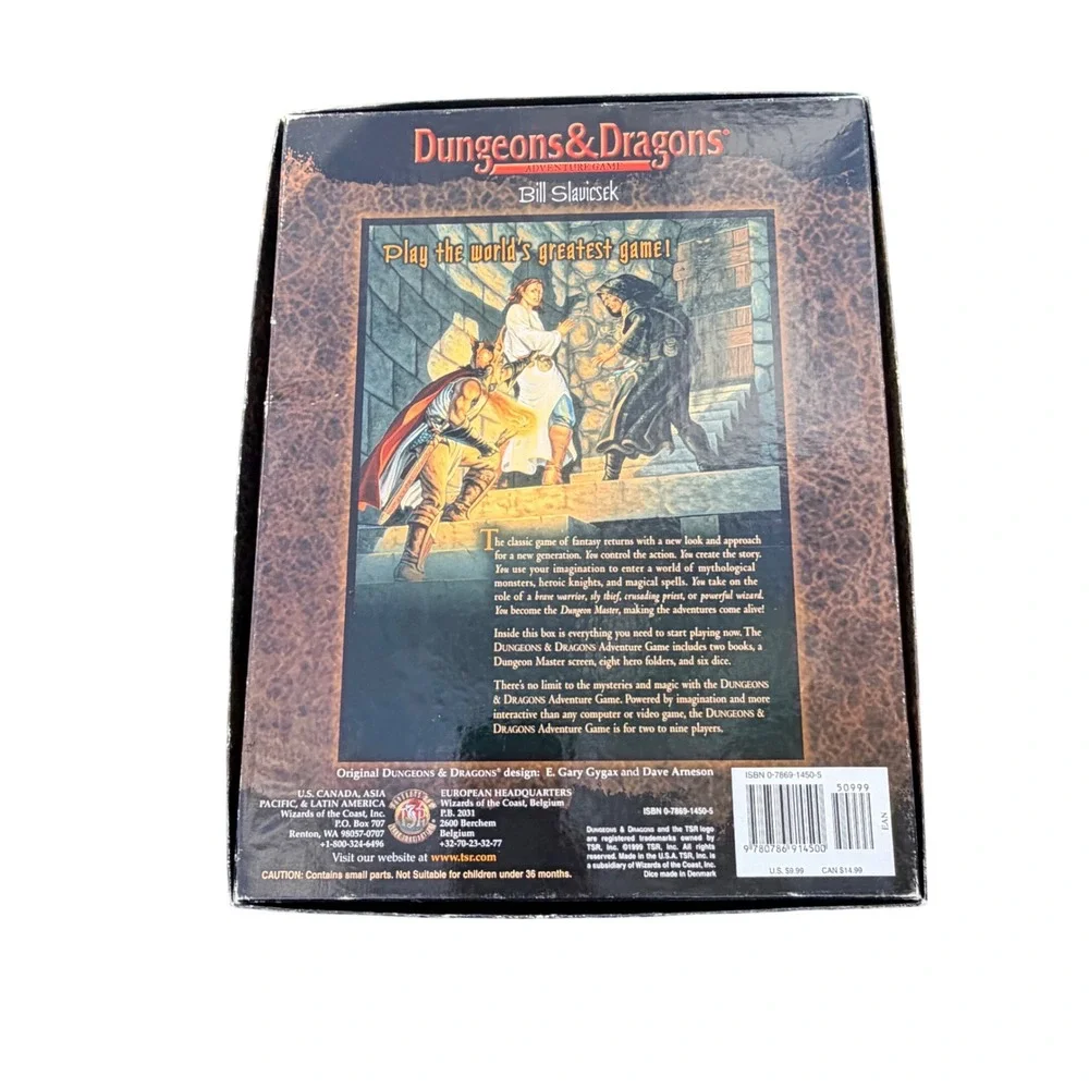 Vintage Dungeons & Dragons Adventure Game 1999 TSR Silver Anniversary Box Set
